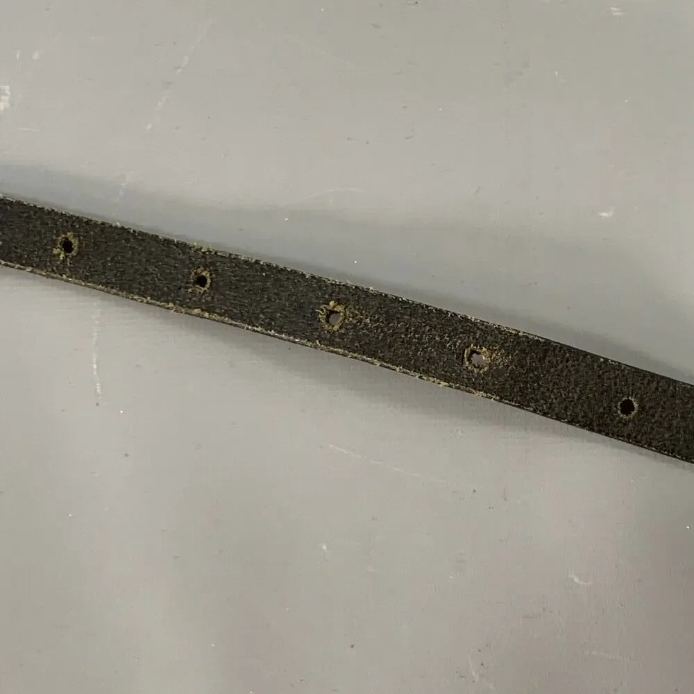 J.LINDEBERG Size 30 Black Silver Logo Leather Leather Belt